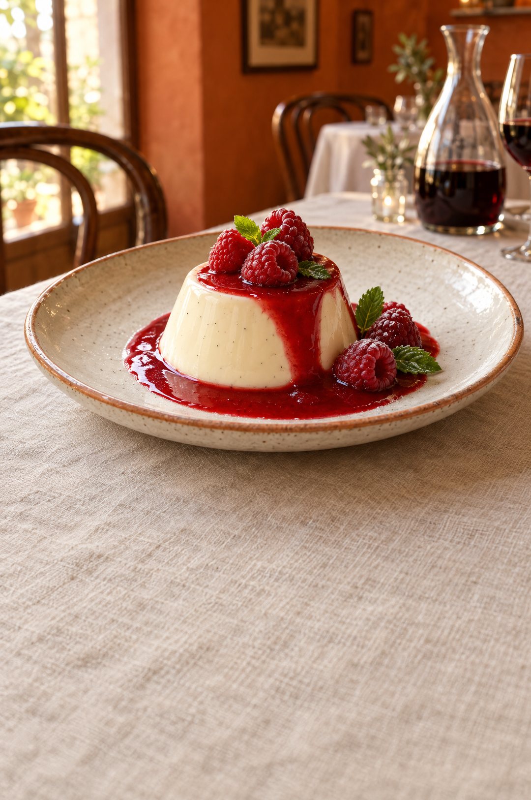 Panna cotta su uogomis